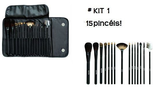 NYX Pincéis - 15 pçs #KIT 1